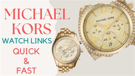 how to remove links michael kors watch|michael kors watch replacement screws.